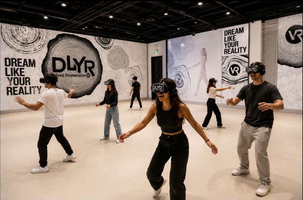 Joueurs en immersion dans l'arène VR de D'LYR